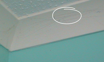 cleaning baseboard