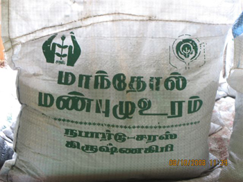 Mango peel manure