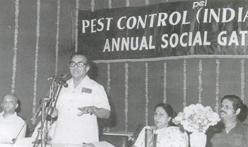 Earlier picture of N. S. Rao with wife Lily Rao at PCI meeting