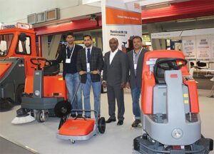 Roots Multiclean: Vijay Ramesh, VP-Marketing; Varun Karthikeyan, MD; Pravin Kumar, Manager-Export & Import