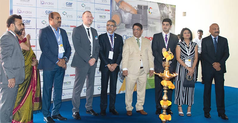 INAUGURATION: GMR Group Facilities Head Sunil Ralph along with COO-IFM, JLL, Rajat Malhotra; Global Head-IFM, Tenon Facility Management- India, Angad Rajain; National Head-Housekeeping, PVR Ltd, Asha Patania; VIS-Chairman Jayaraman Nair; VIS-MD JP Nair; VIS-Editor-in-Chief Mangala Chandran and others