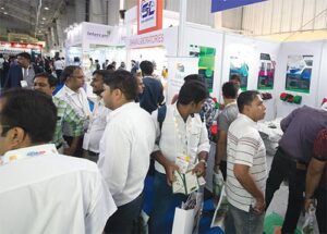 Exhibitor stall crowd