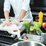 Food hygiene in a commercial kitchen