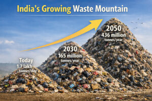 Infographic on India's waste challenge