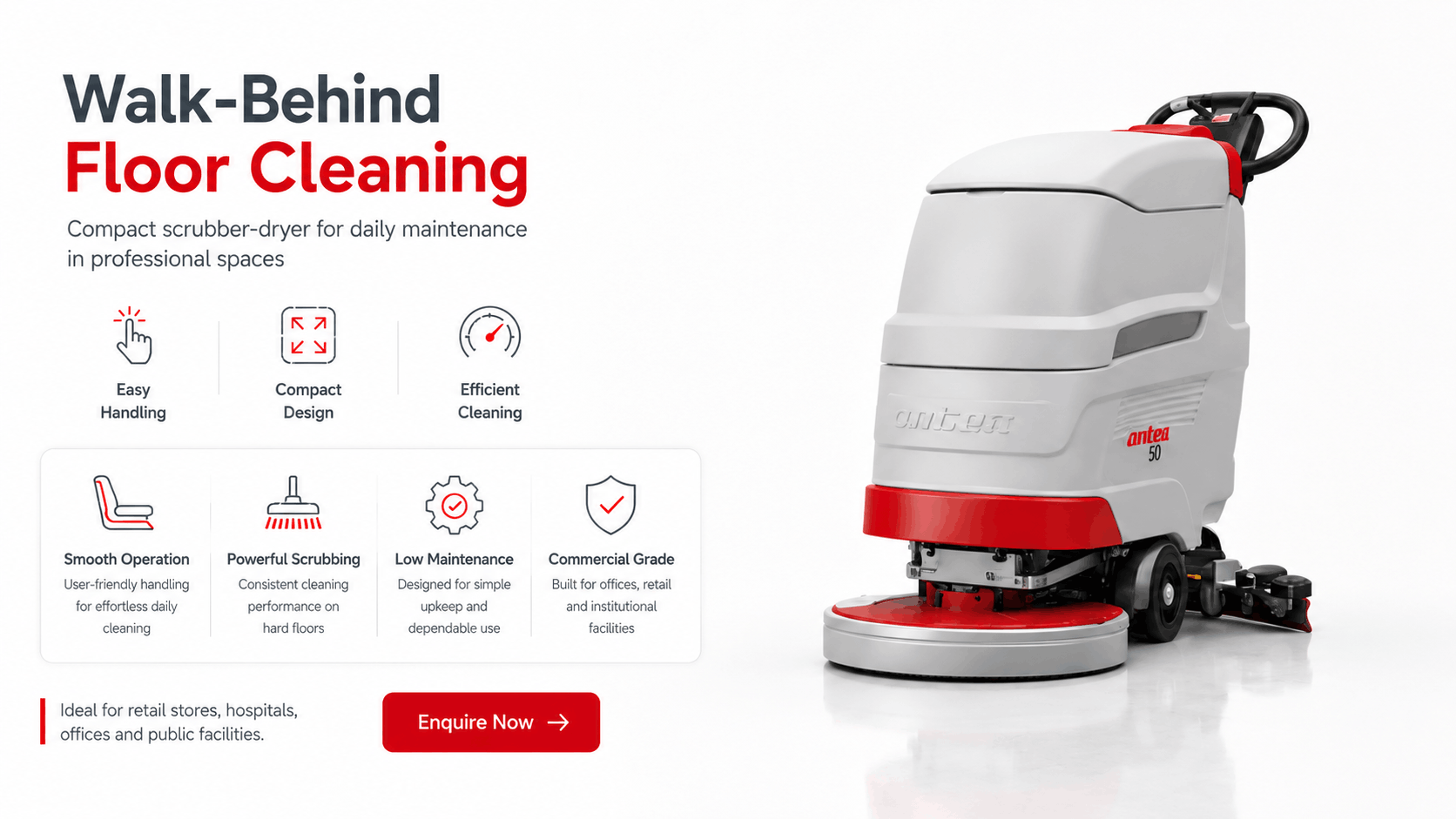 Walk-Behind Scrubber Dryer