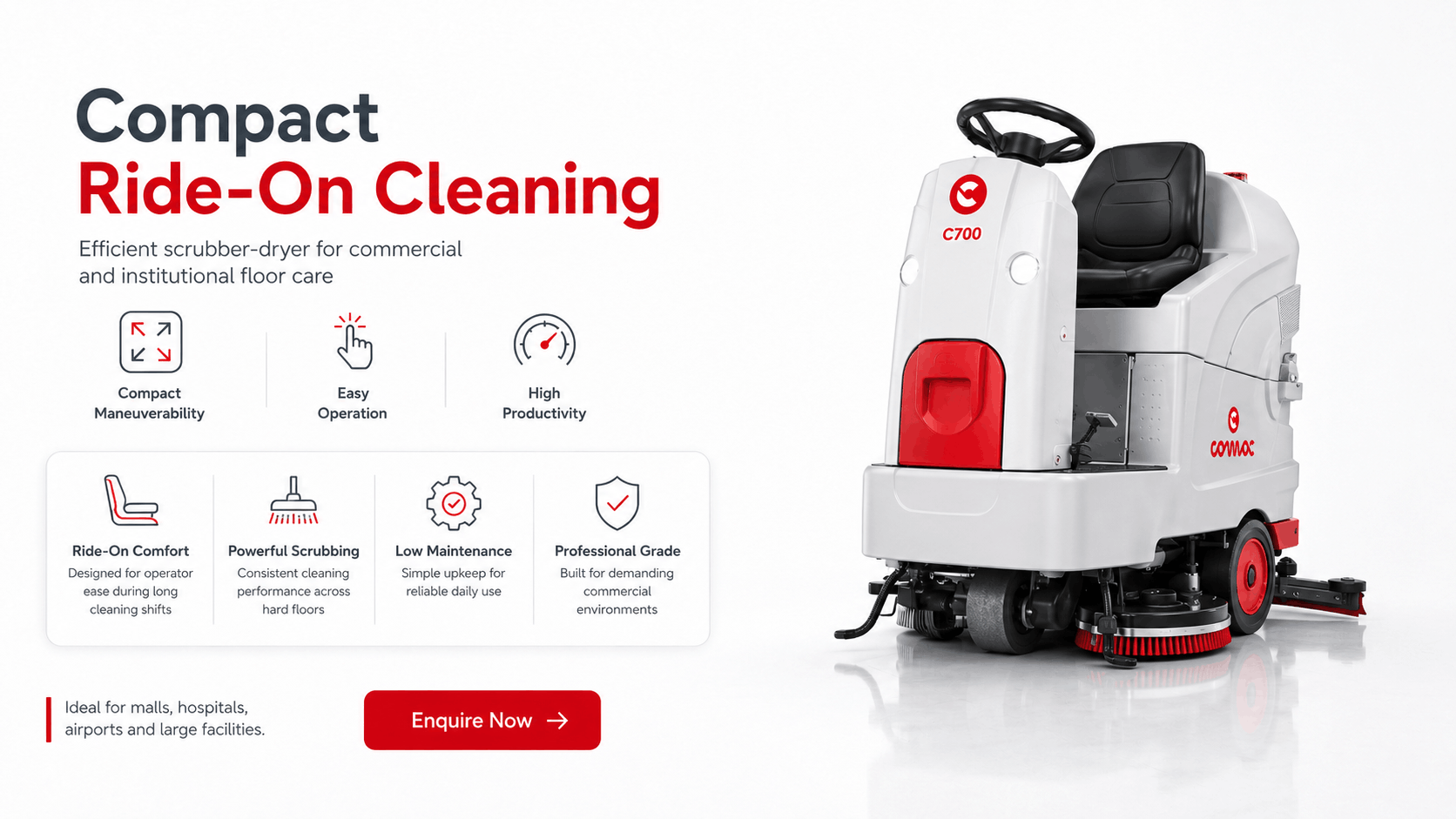 Ride-On Scrubber Dryer