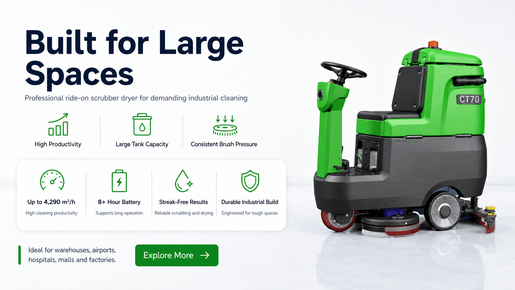 IPC S230 ride-on scrubber dryer