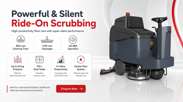Charnock CRO 1185 ride-on scrubber drier