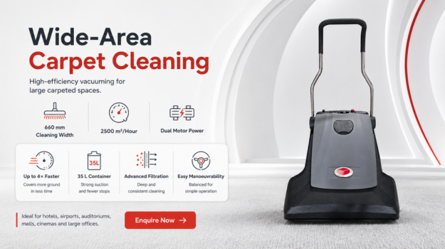 Charnock CWV 6635 wide area carpet vacuum cleaner