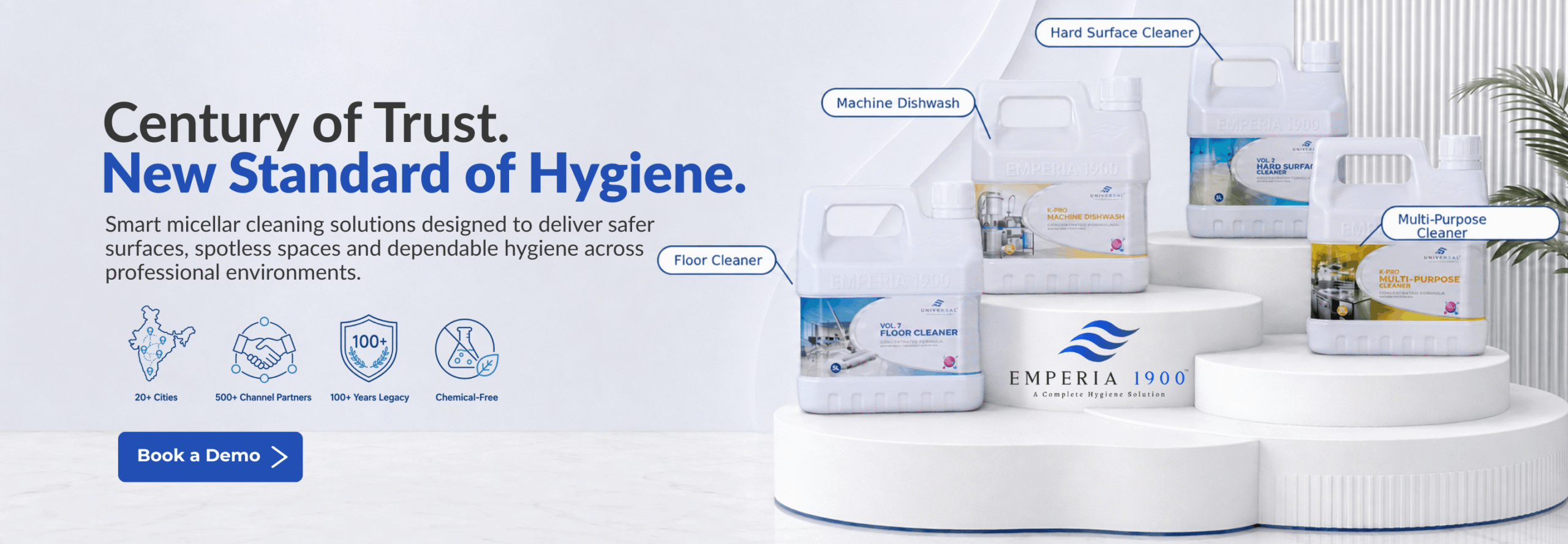 EMPERIA 1900 — smart micellar cleaning solutions for professional environments