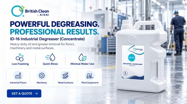 British Clean ID-16 Industrial Degreaser range