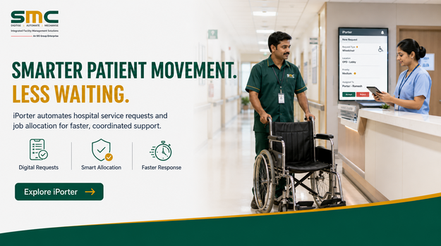 SMC iPorter iBeacon-based porter tracking for hospitals