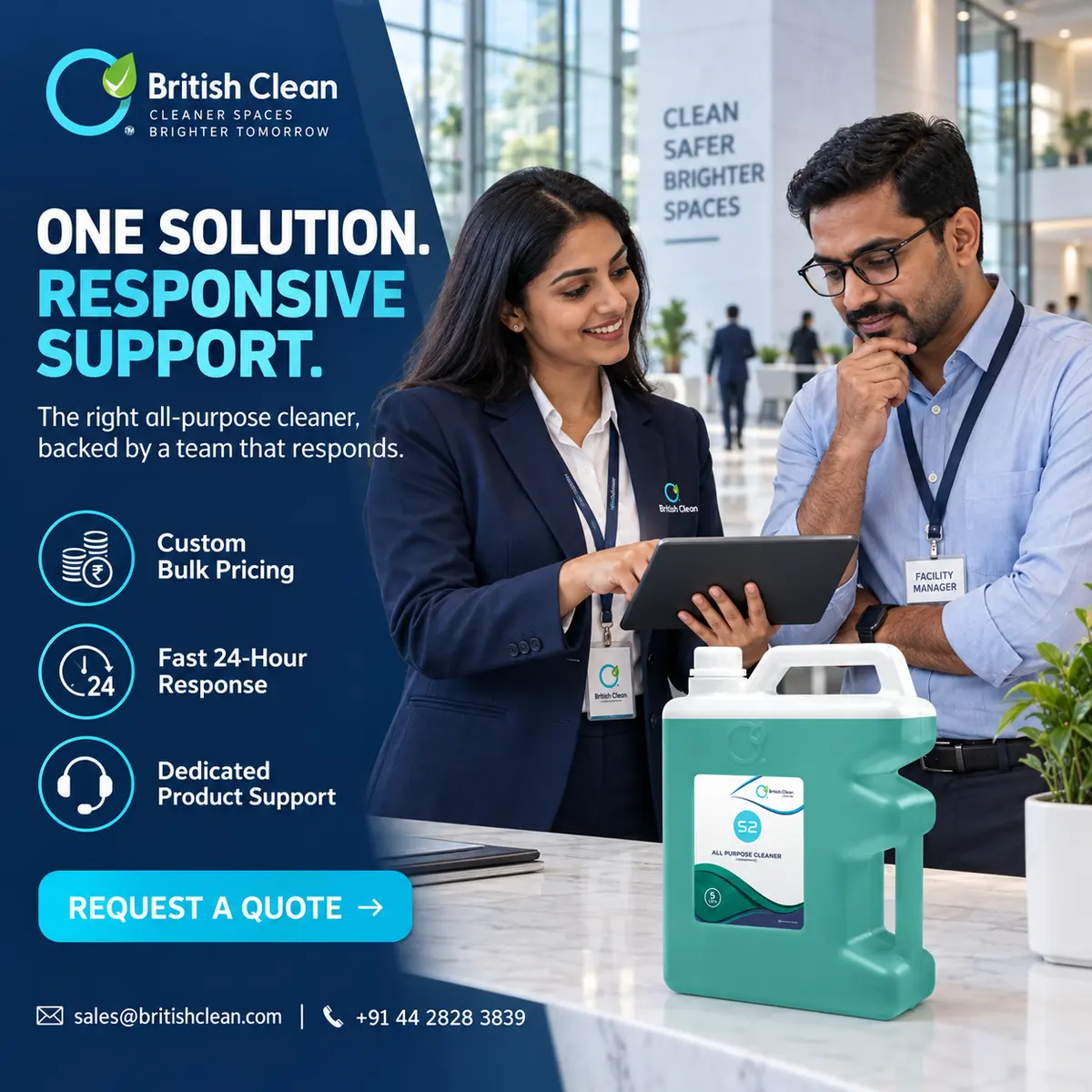 Request a quote or support for S2 All Purpose Cleaner