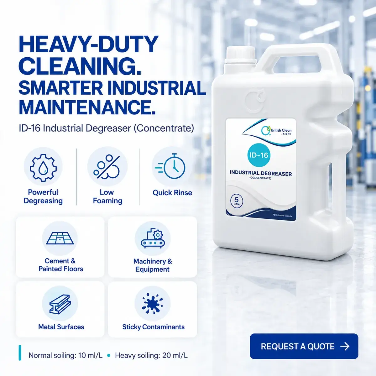 ID-16 Industrial Degreaser key benefits
