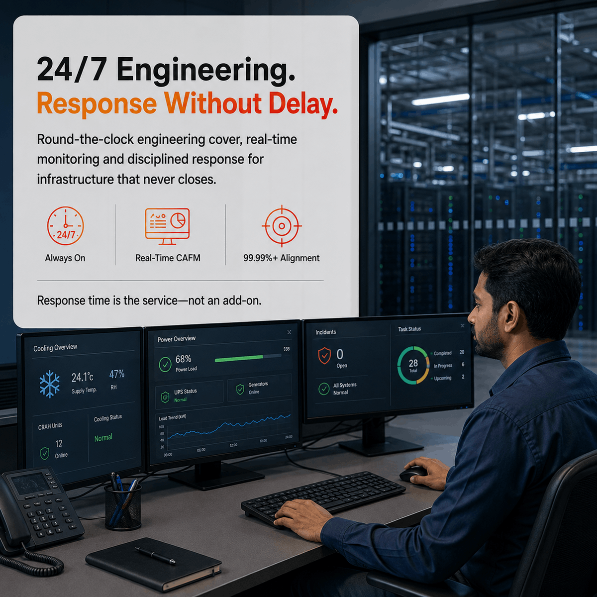 DTSS precision cooling and CRAH inspection