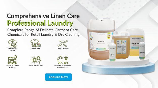 Staschem linen care chemicals in bulk packs