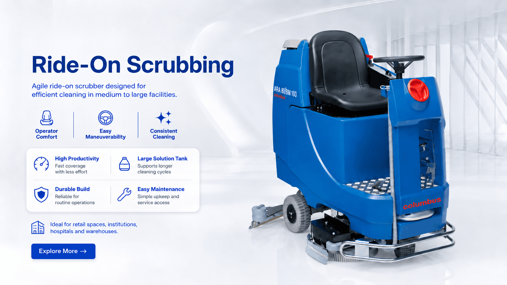 Ride-On Scrubbing