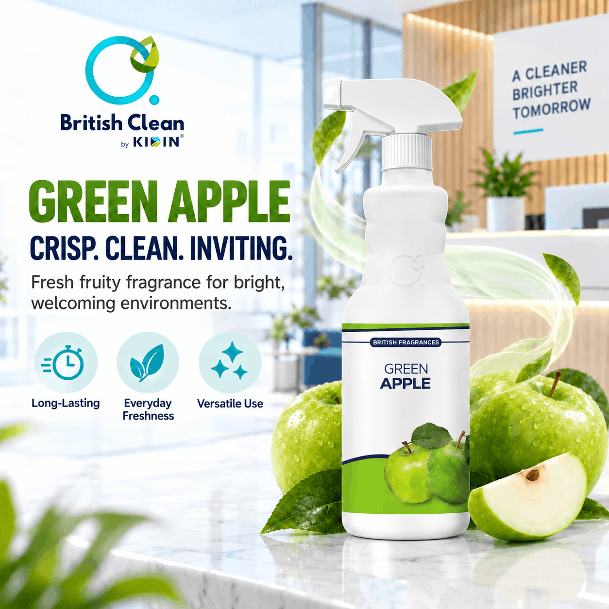 British Clean S5 Green Apple air freshener