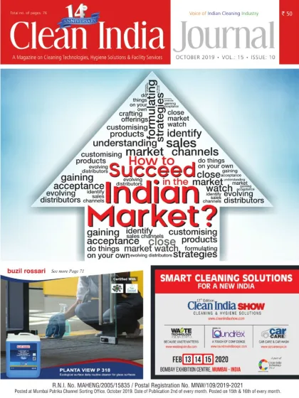 Clean India Journal cover, October 2019