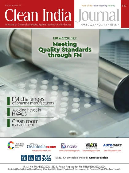 Clean India Journal cover, April 2022
